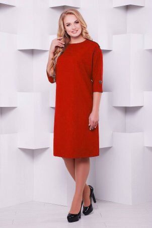 Tatiana: Платье с цельнокроенным рукавом ЭММИ красный - фото 1
