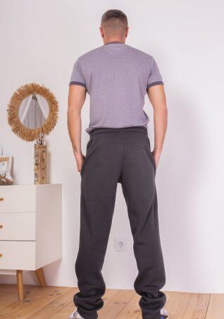 ISSA PLUS: Спортивные штаны GN-405_темно-серый - фото 3