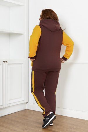 So StyleM: Спортивный костюм женский большого размера теплый на флисе 1322-5 - фото 2