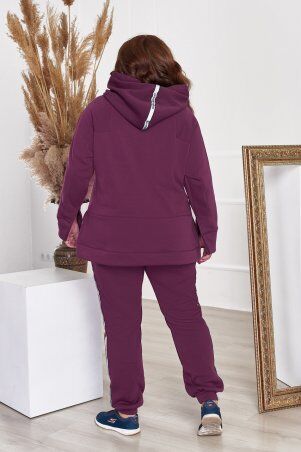 So StyleM: Спортивный костюм женский большого размера теплый трикотажный 1316-7 - фото 2