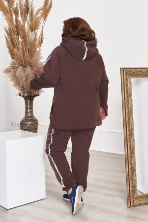 So StyleM: Спортивный костюм женский большого размера теплый трикотажный 1316-4 - фото 2