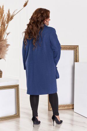 So StyleM: Пальто женское кашемировое большого размера с подкладкой и поясом 1311-2 - фото 2