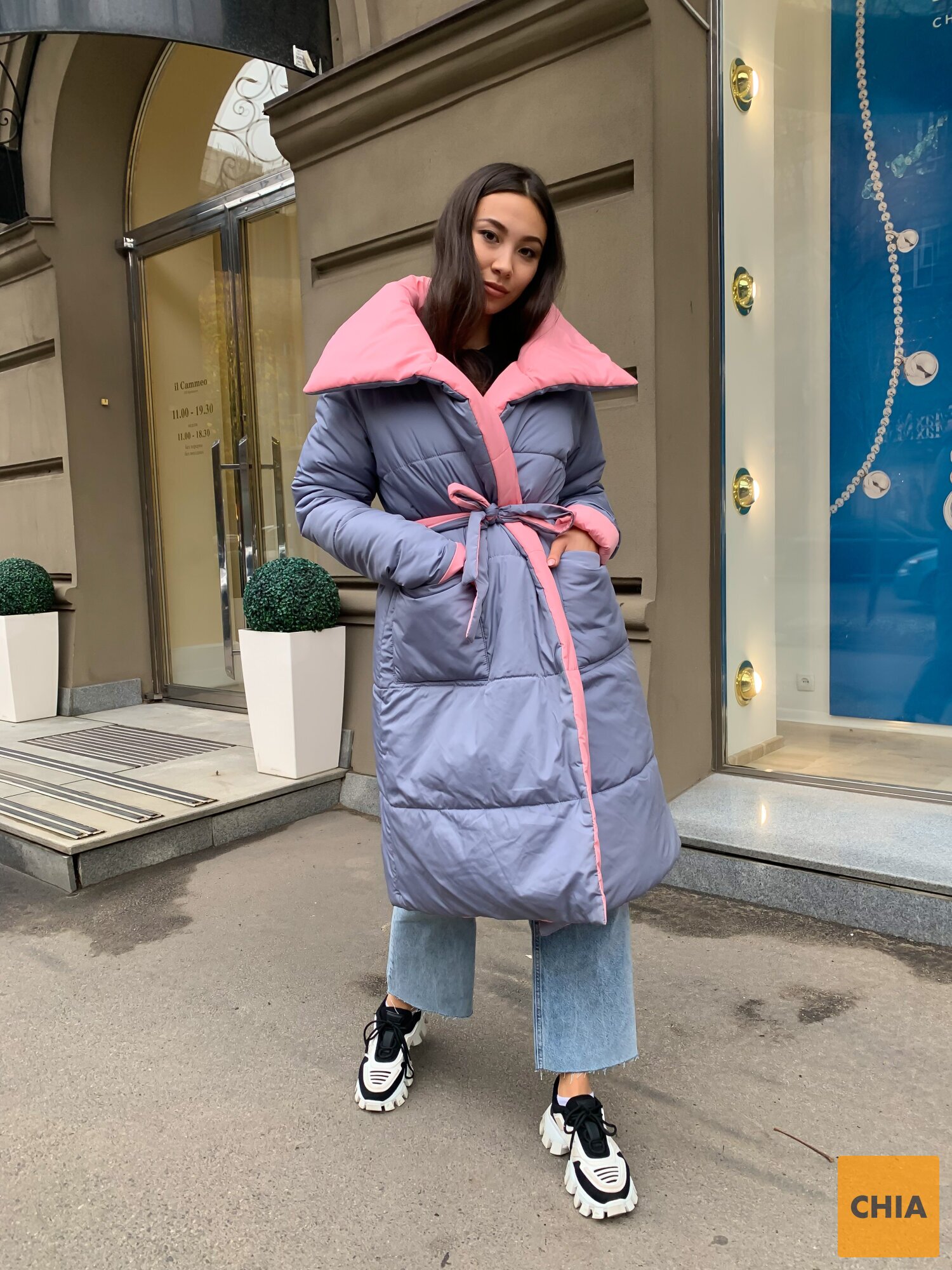 Зимнее двустороннее пальто