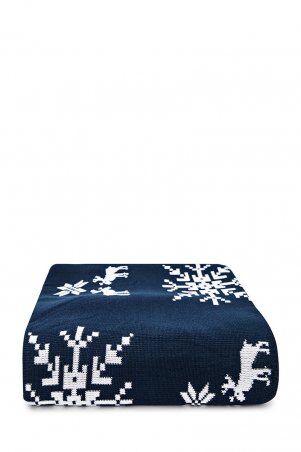 Вязаное покрывало с наволочками