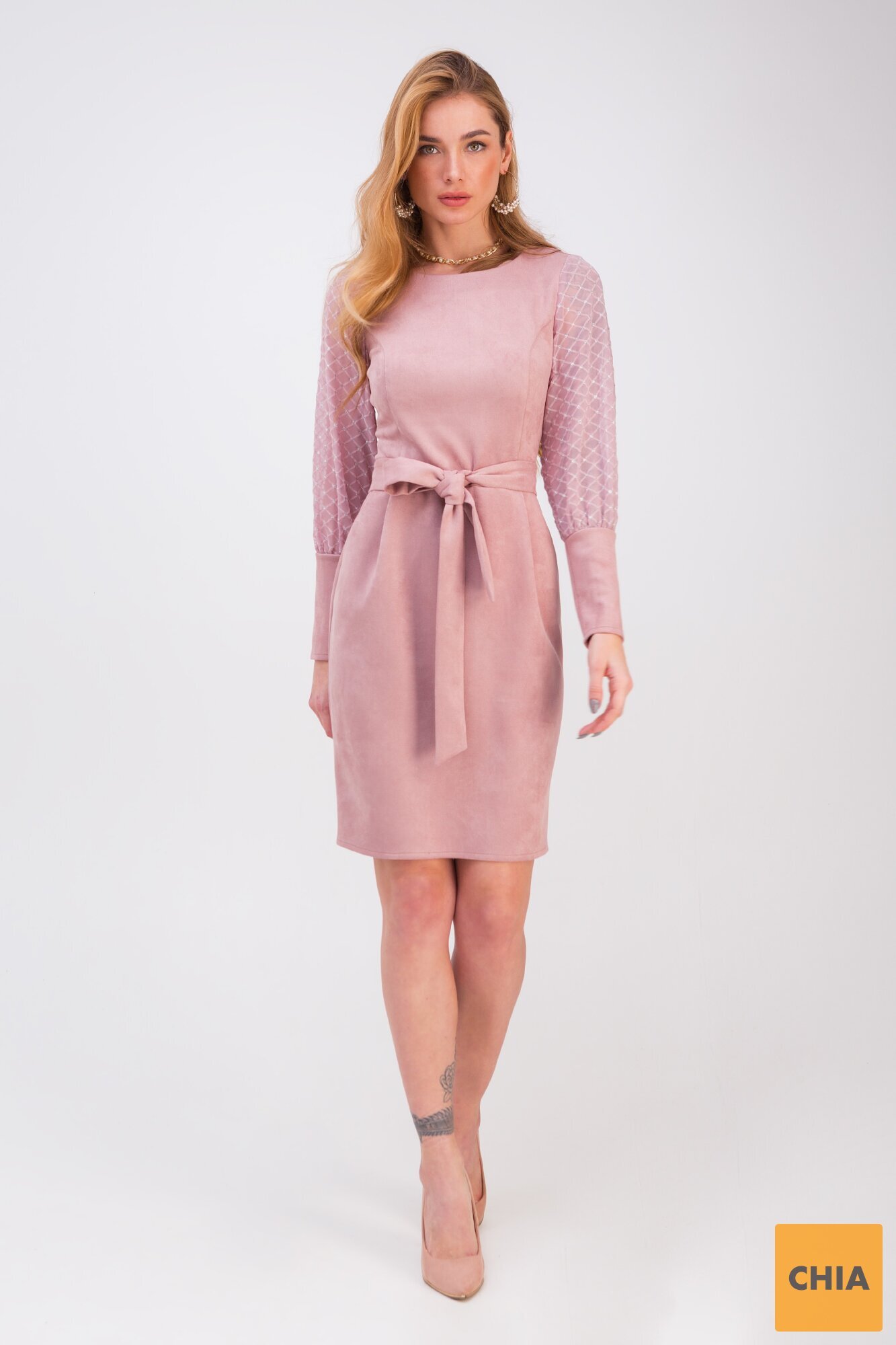 Платье Ами пудра