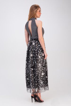 Emass: Сукня Мейбл срібло (павич кольоровий) 1095-134-5 - фото 4