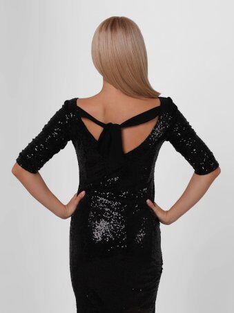 InRed: Платье с пайетками "GLINT" черное 7601 - фото 4