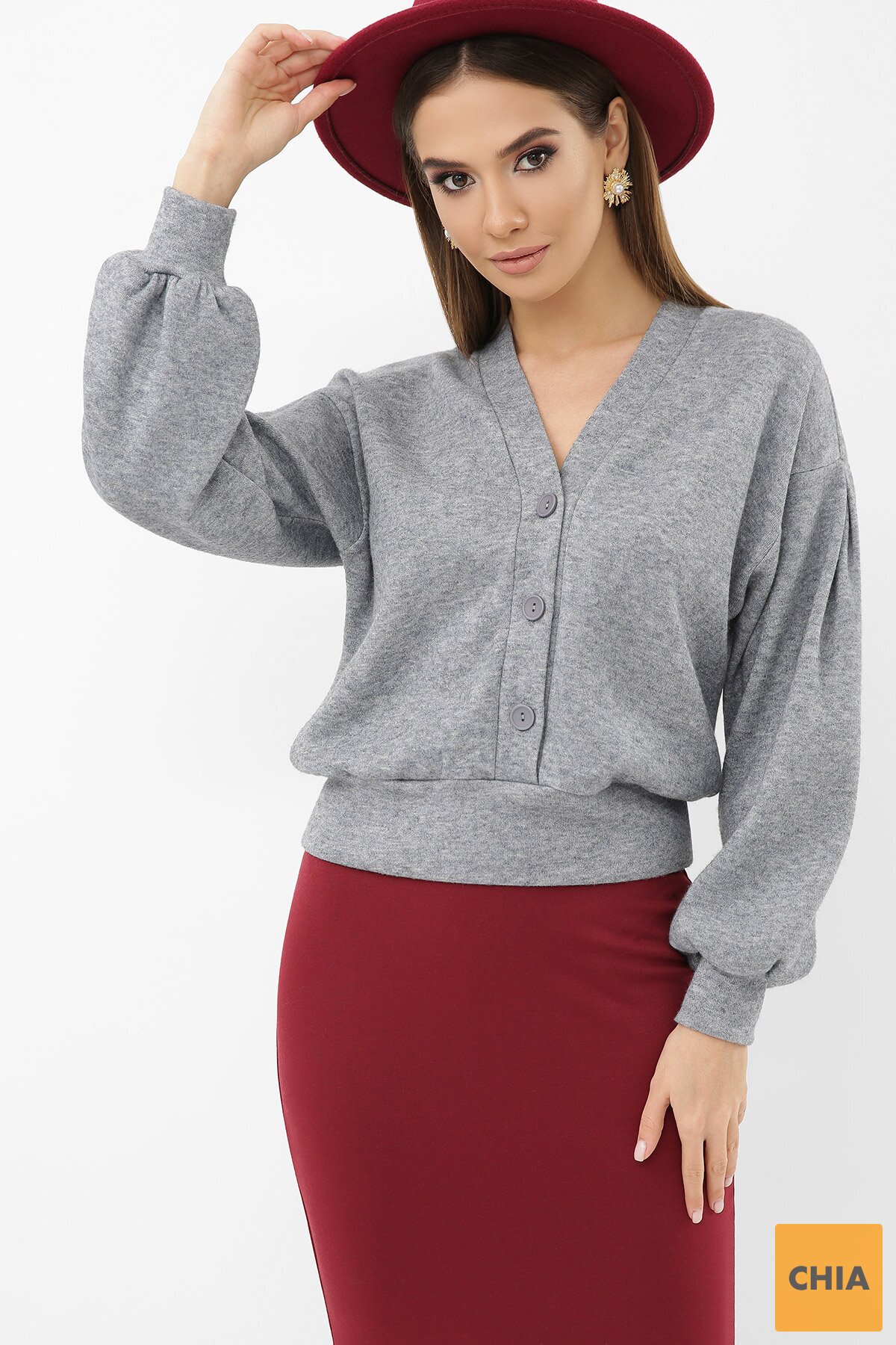 Джемпер Руана д/р деним