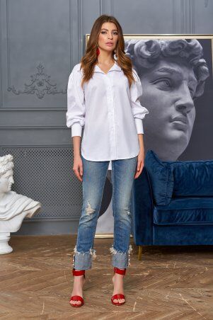 Jadone Fashion: Блуза Марика белый - фото 1