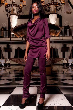 Jadone Fashion: Туника Кантили марсала - фото 1