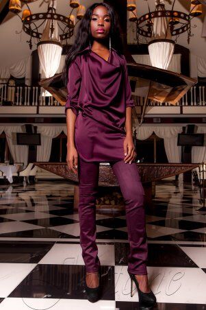 Jadone Fashion: Туника Кантили марсала - фото 2