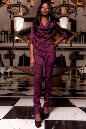 Jadone Fashion: Туника Кантили марсала - фото 3