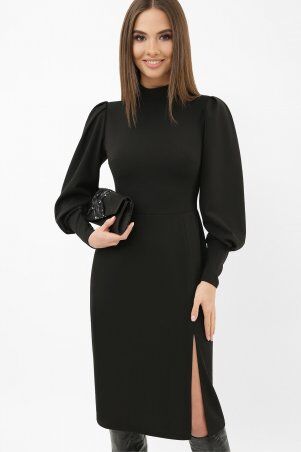 Glem: Платье Айла д/р черный p65303 - фото 1
