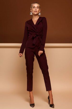 Jadone Fashion: Костюм Эллери с брюками марсала - фото 1