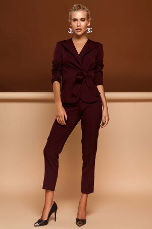 Jadone Fashion: Костюм Эллери с брюками марсала - фото 2