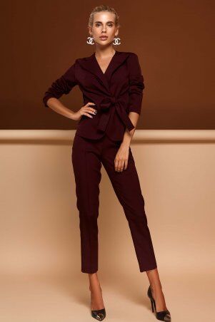 Jadone Fashion: Костюм Эллери с брюками марсала - фото 3