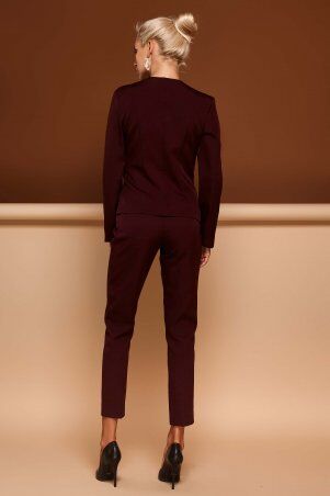 Jadone Fashion: Костюм Эллери с брюками марсала - фото 4