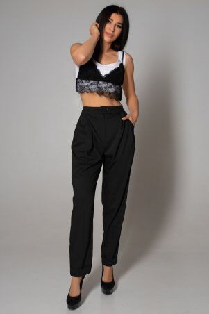 Jadone Fashion: Костюм Тимми c брюками черный - фото 1