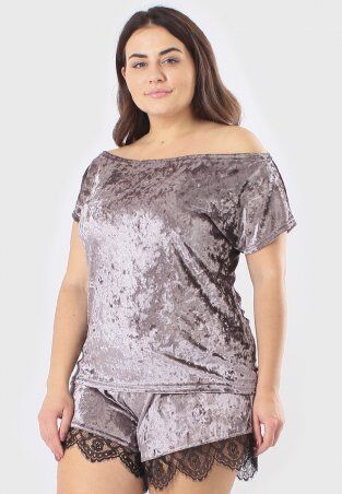 GHAZEL: Велюровый Женский Комплект Розовый 17111-69/88 - фото 11