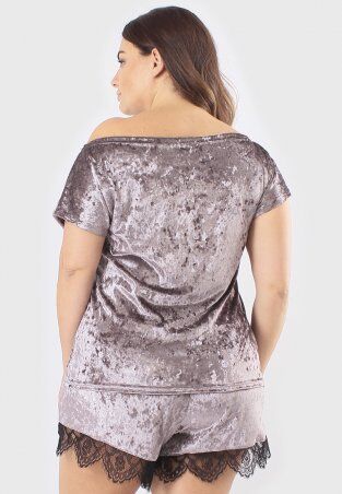 GHAZEL: Велюровый Женский Комплект Розовый 17111-69/88 - фото 12