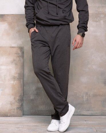 ISSA PLUS: Спортивные штаны GN-407_темно-серый - фото 1