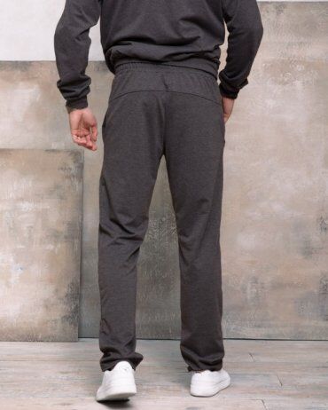 ISSA PLUS: Спортивные штаны GN-407_темно-серый - фото 3