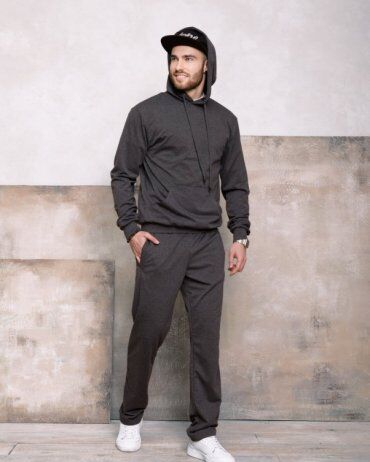 ISSA PLUS: Спортивные штаны GN-407_темно-серый - фото 4