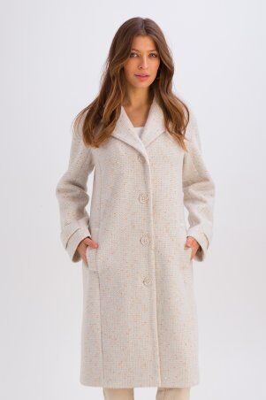 Пальто Френсис белый (золотой цвет)