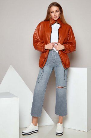 Jadone Fashion: Куртка Бест кирпичный - фото 1