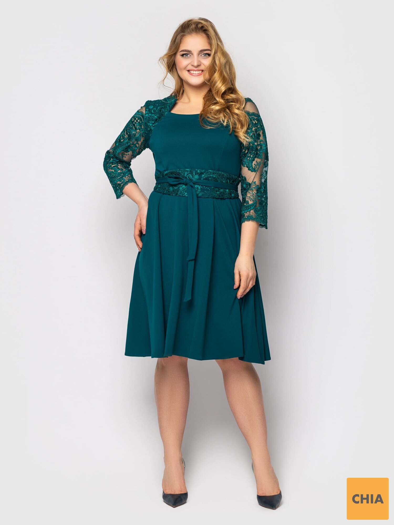 Платье нарядное Кэрол изумруд