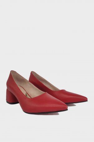 Airstep: Красные Туфли на низком каблуке as-529 - фото 2