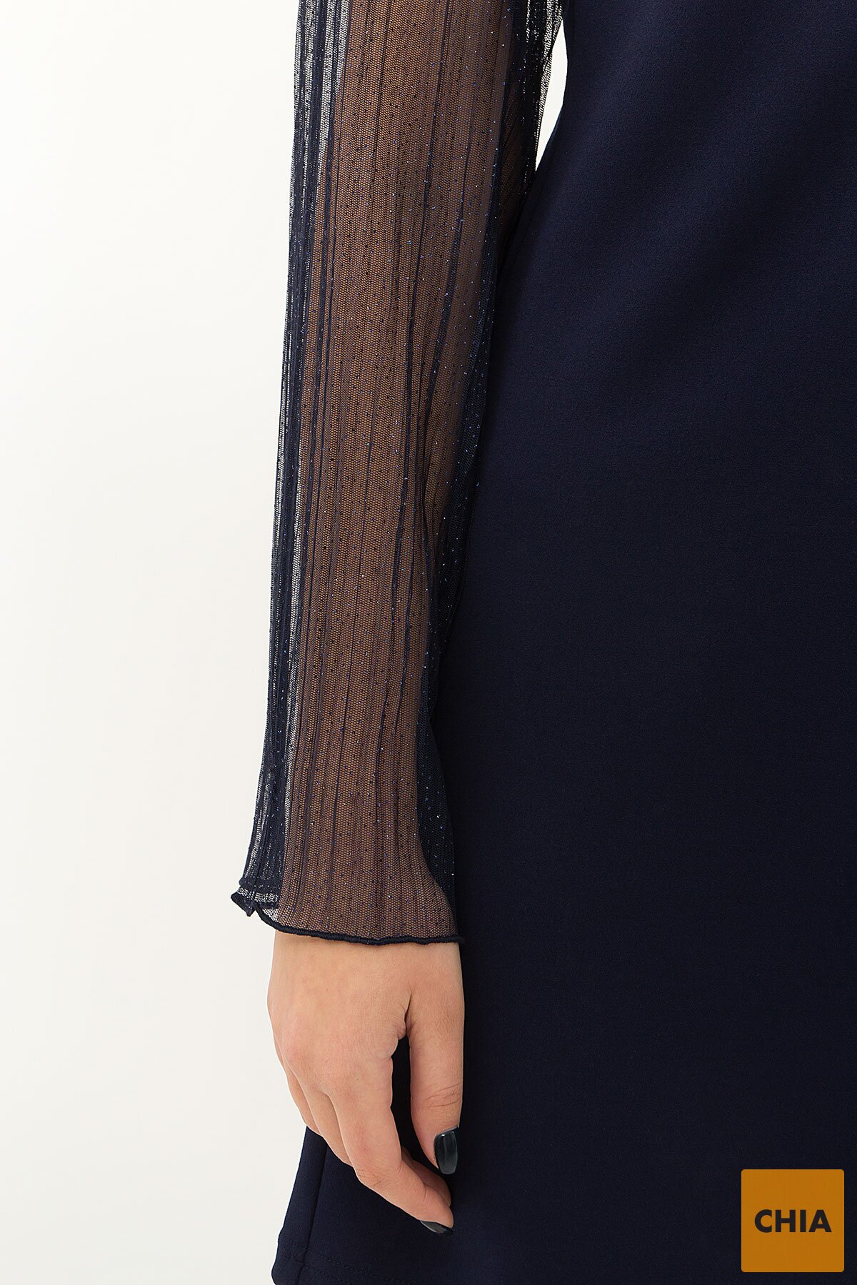 Платье Вилма д/р синий