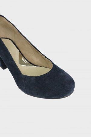 Airstep: Туфли синие на низком каблуке as-542 - фото 3