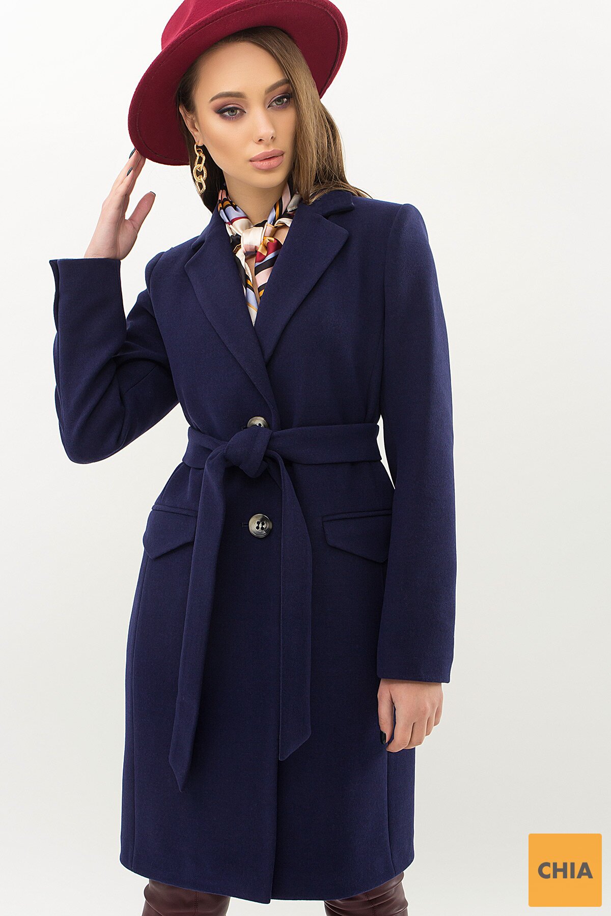 Пальто MS-264 10-т.синий