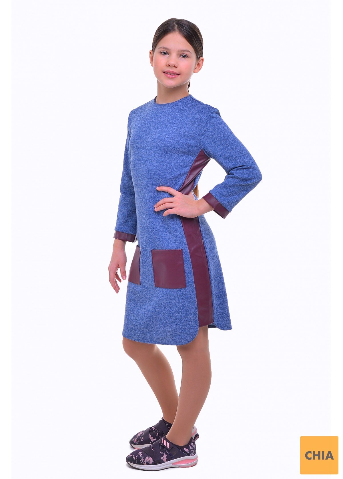 Платье Бромелия, джинсовый