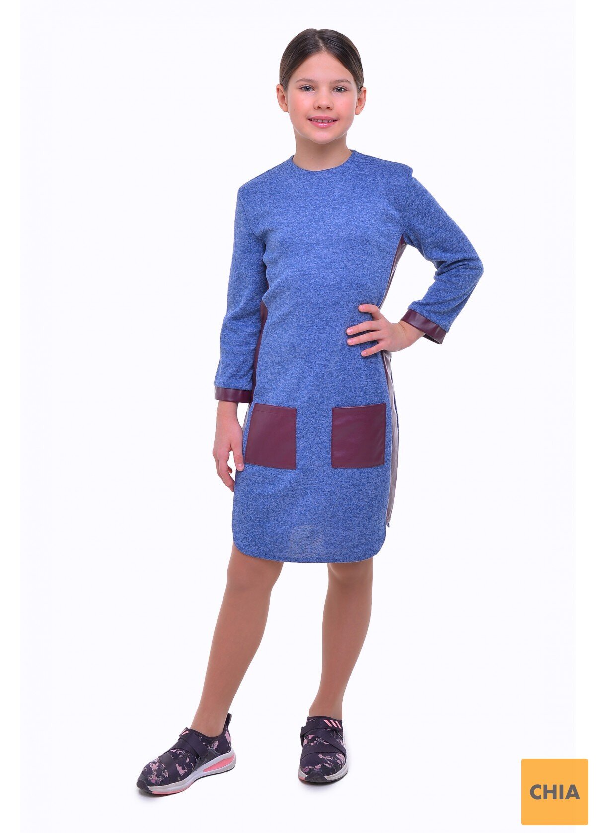 Платье Бромелия, джинсовый