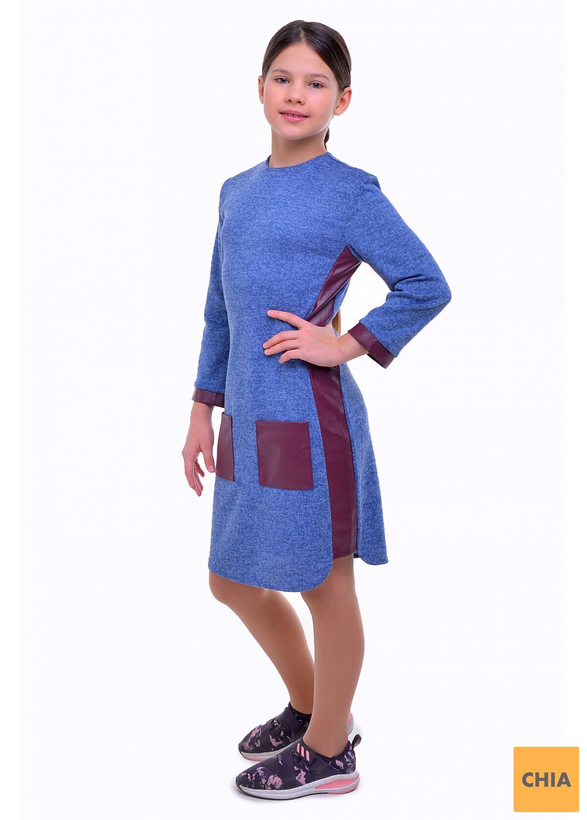 Платье Бромелия, джинсовый