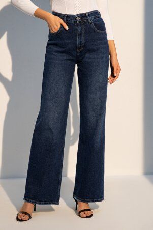 Itelle: Синие широкие джинсы wide leg высокой посадки Ким 4204 - фото 1