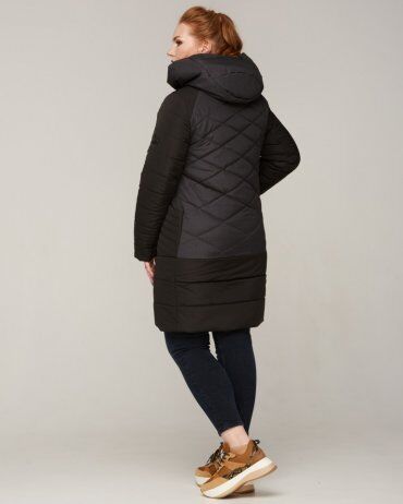 Mangust: Куртка женская комбинированная батал. 3633(№#Black) - фото 2