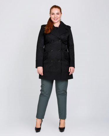 Жаккардовый плащ женский