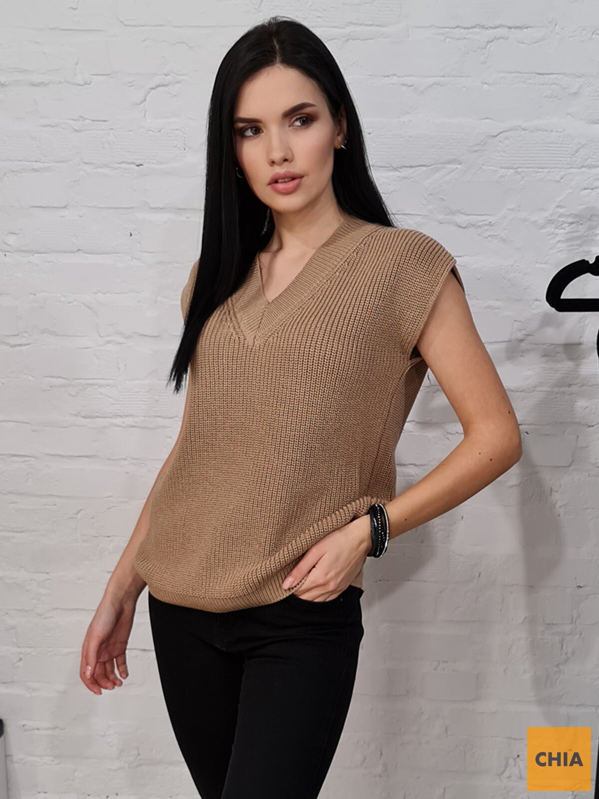 Жилетка Цвет Бежевый