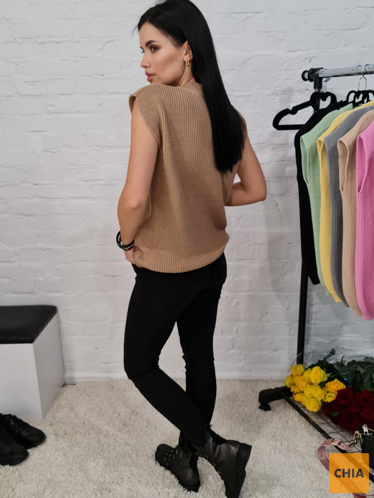 Жилетка Цвет Бежевый