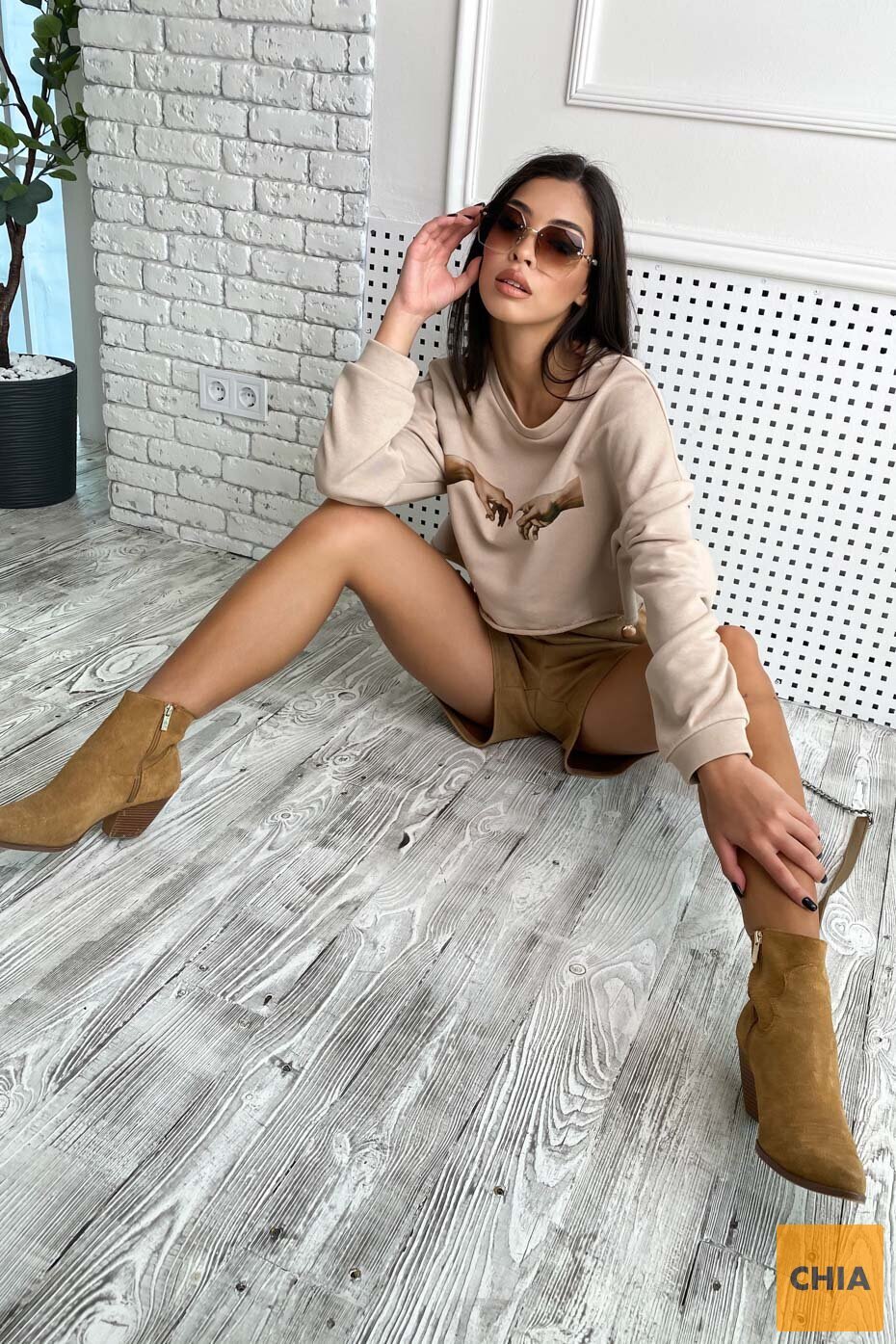 Укороченный худи