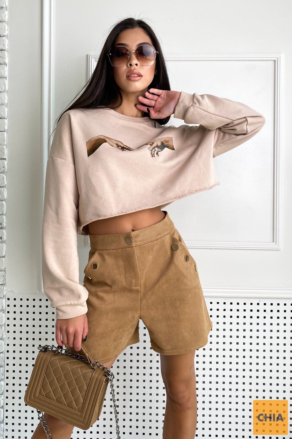 Укороченный худи