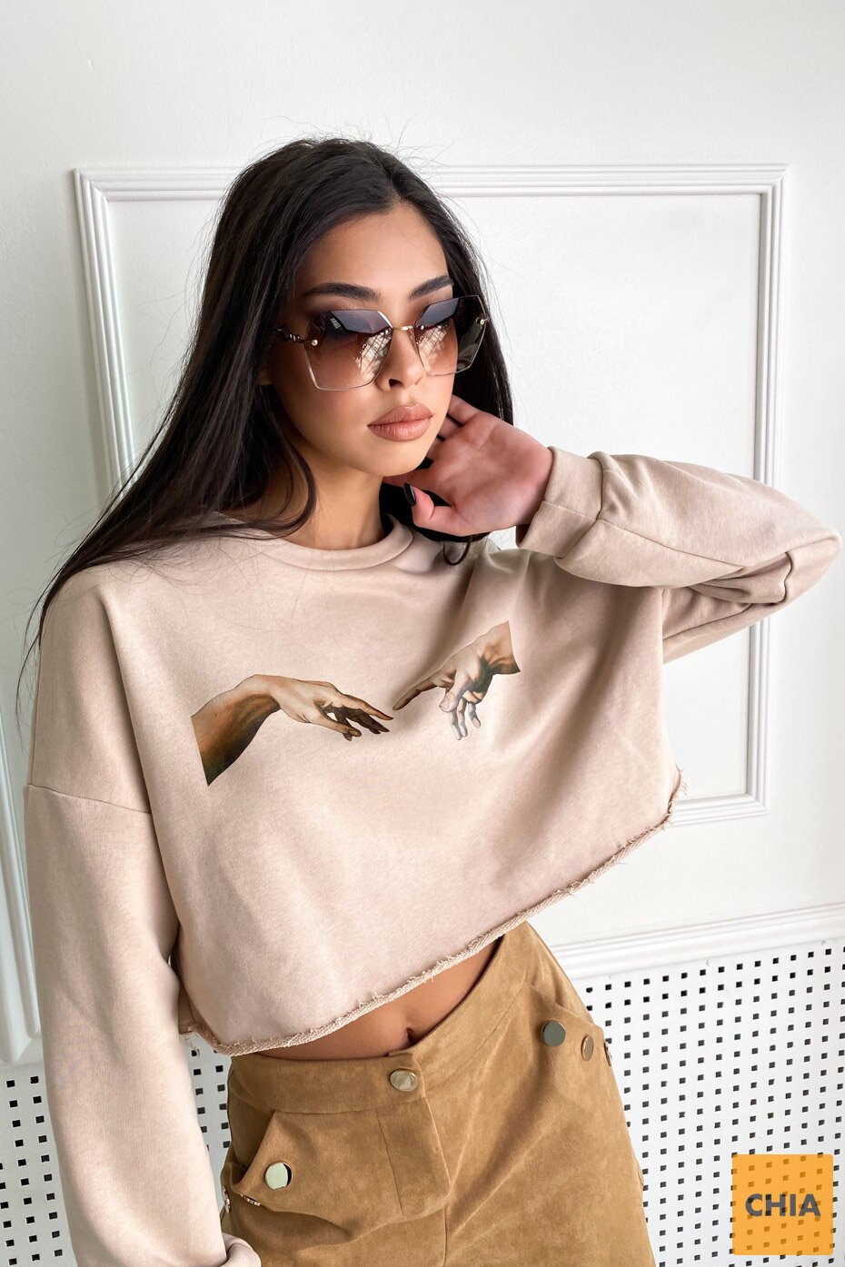 Укороченный худи