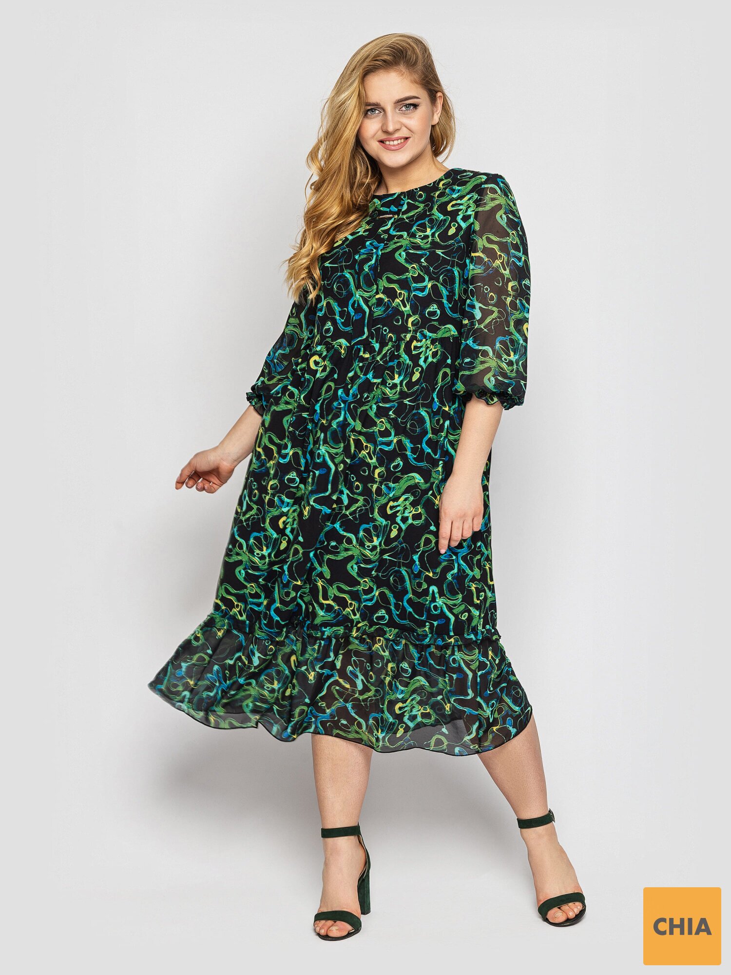 Платье Андрэа изумруд