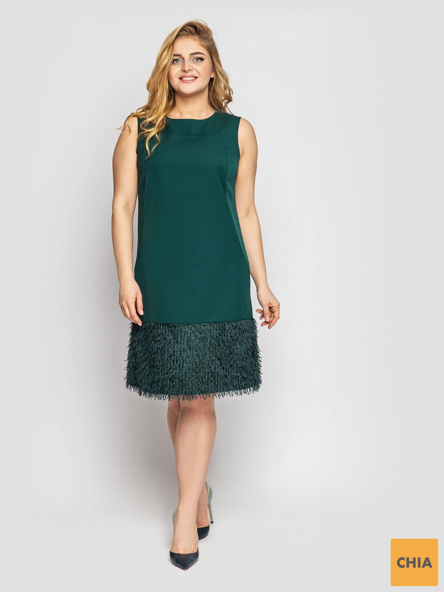 Женское платье Паллада изумруд