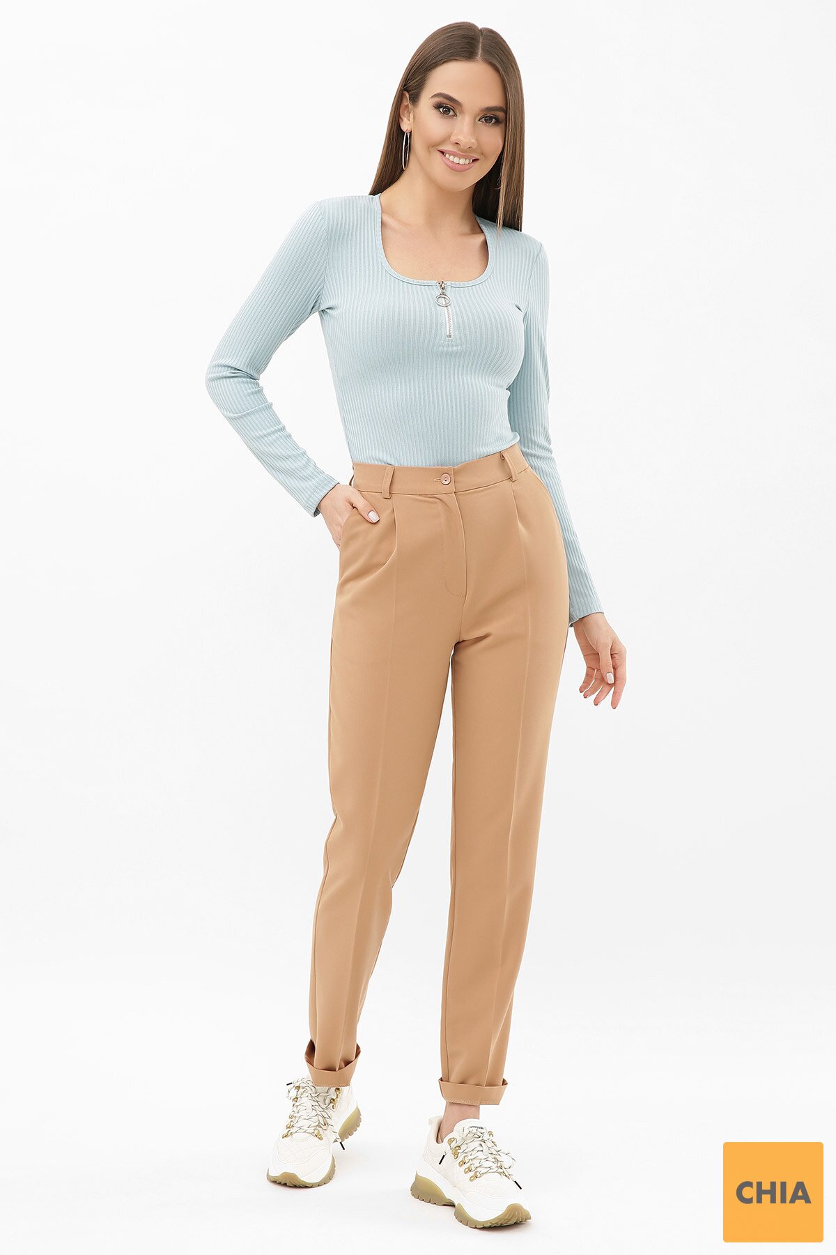 Брюки Мирей бежевый