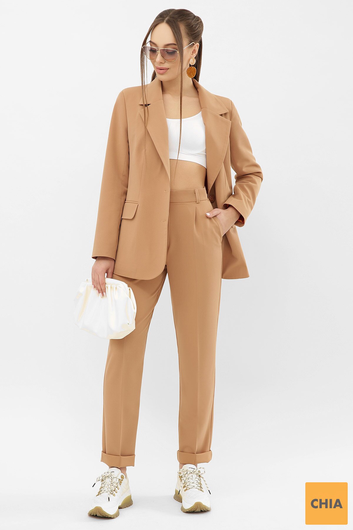 Брюки Мирей бежевый