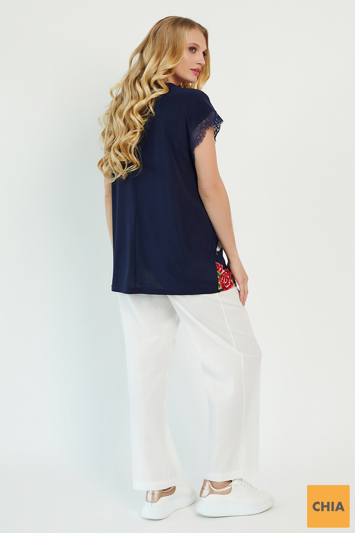 Блузка Бритель темно-синий